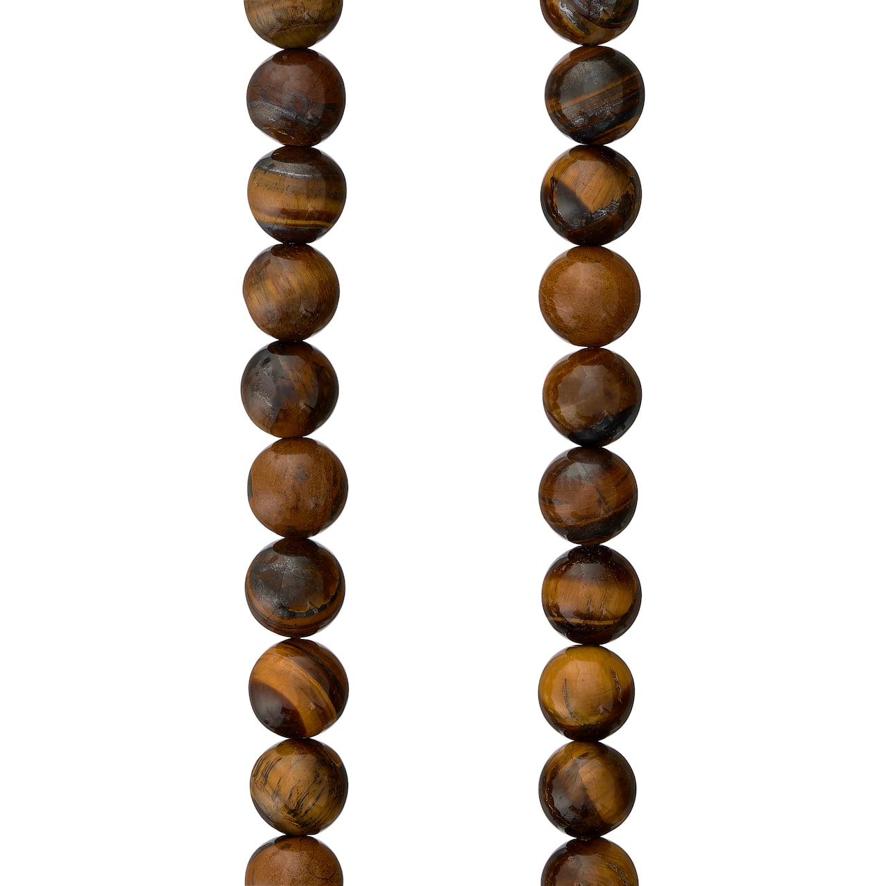 12 Pack:  Tiger Eye Round Beads, 8mm by Bead Landing™